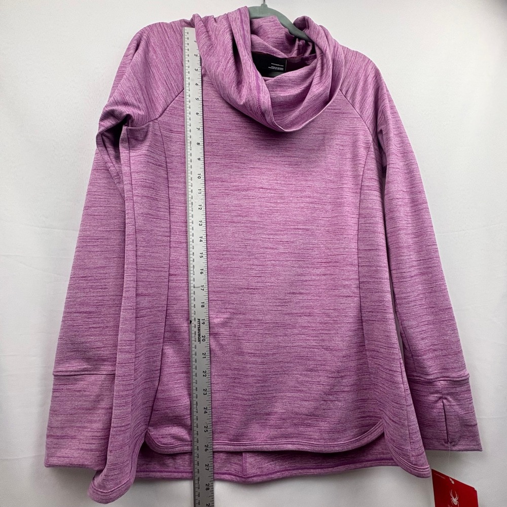 NWT Spyder Solitude Funnel Neck‎ Grape L/S Top Women M. Ski Mountains Cozy Cabin - Picture 11 of 15